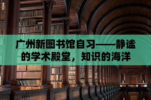 廣州新圖書館自習——靜謐的學術殿堂，知識的海洋