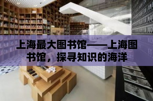 上海最大圖書館——上海圖書館，探尋知識的海洋