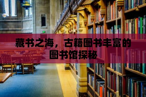 藏書之海，古籍圖書豐富的圖書館探秘