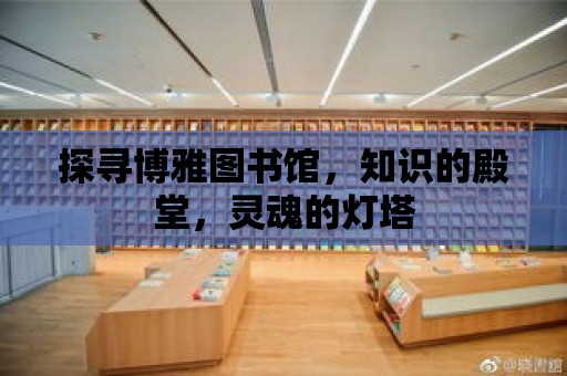 探尋博雅圖書館，知識的殿堂，靈魂的燈塔