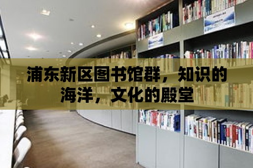 浦東新區圖書館群，知識的海洋，文化的殿堂