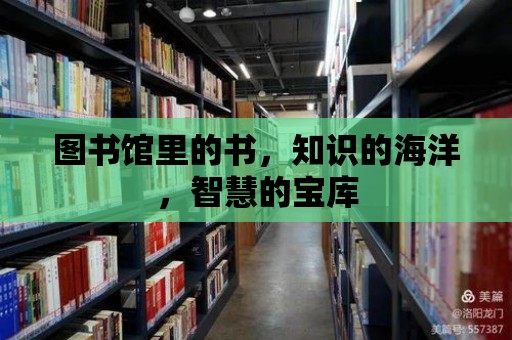 圖書館里的書，知識的海洋，智慧的寶庫