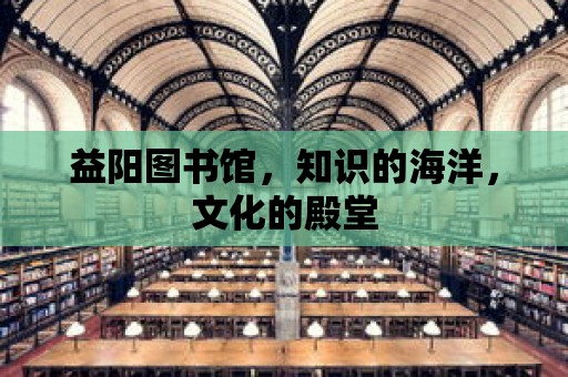 益陽圖書館，知識(shí)的海洋，文化的殿堂