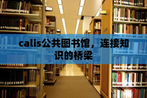 calis公共圖書館，連接知識的橋梁