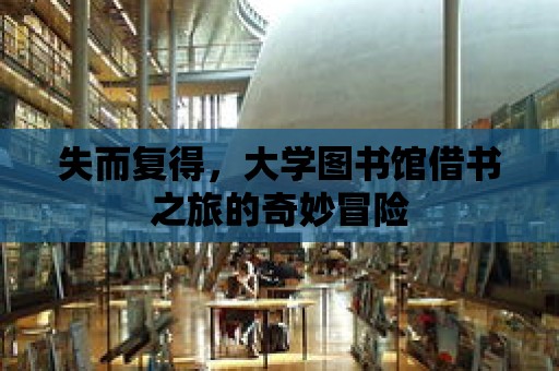 失而復得，大學圖書館借書之旅的奇妙冒險