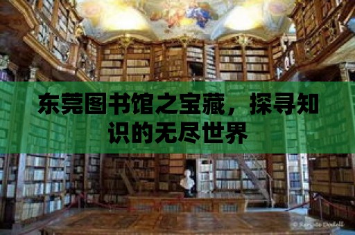 東莞圖書館之寶藏，探尋知識的無盡世界