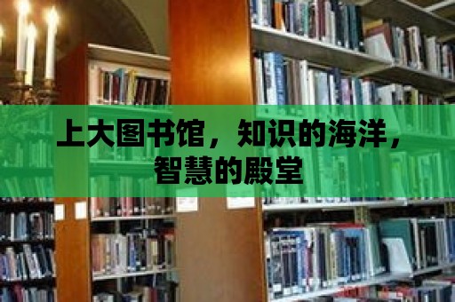 上大圖書館，知識的海洋，智慧的殿堂