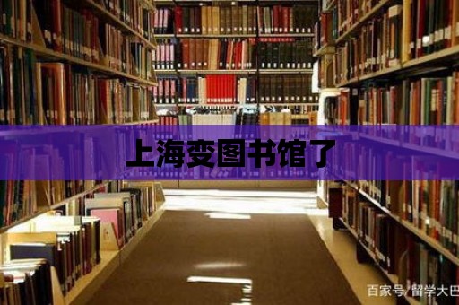 上海變圖書館了