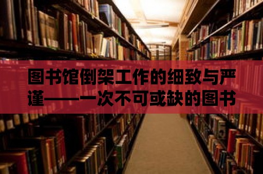 圖書館倒架工作的細致與嚴謹——一次不可或缺的圖書館維護工作