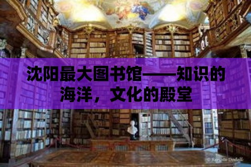 沈陽最大圖書館——知識的海洋，文化的殿堂