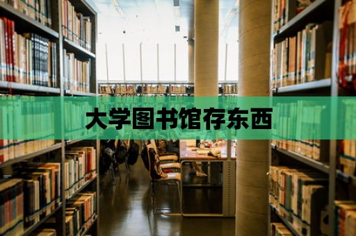 大學圖書館存東西