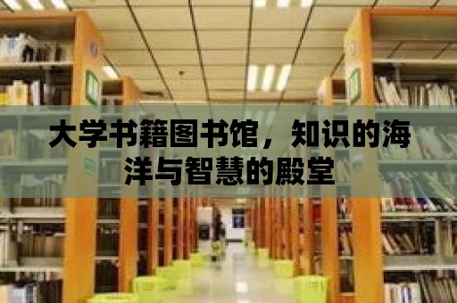 大學書籍圖書館，知識的海洋與智慧的殿堂