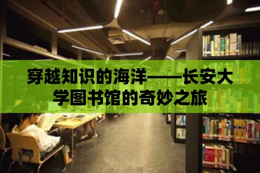 穿越知識(shí)的海洋——長(zhǎng)安大學(xué)圖書館的奇妙之旅