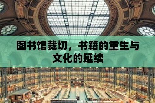 圖書館裁切，書籍的重生與文化的延續