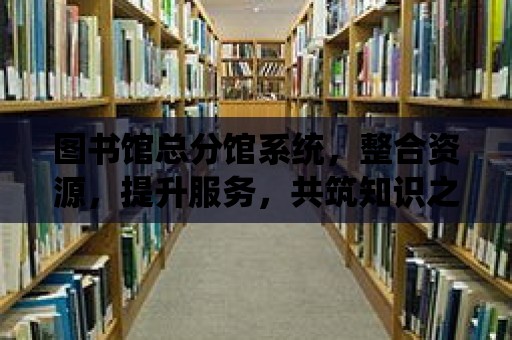 圖書館總分館系統(tǒng)，整合資源，提升服務(wù)，共筑知識之城