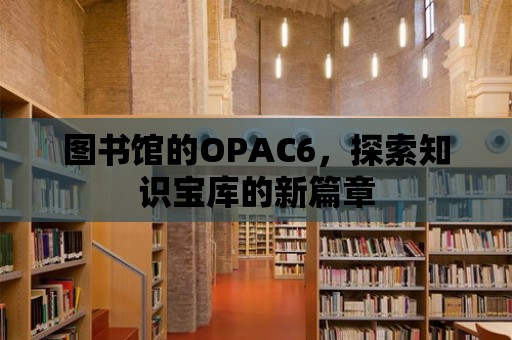 圖書(shū)館的OPAC6，探索知識(shí)寶庫(kù)的新篇章